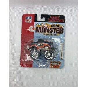 2003 Fleer Denver Broncos NFL Mini Monster Truck Pull Back Toy